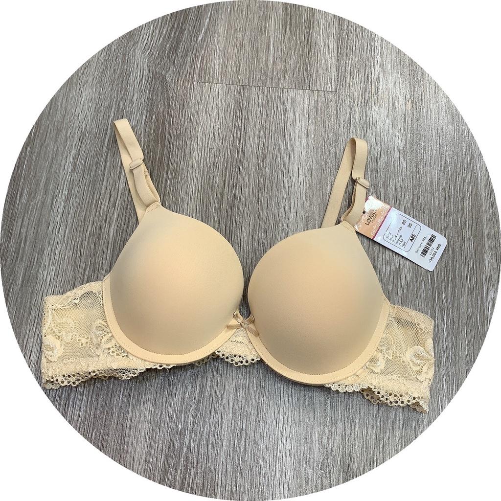 Áo ngực Lovely trơn nâng ngực tạo khe đệm dày bảng ren mã LL194