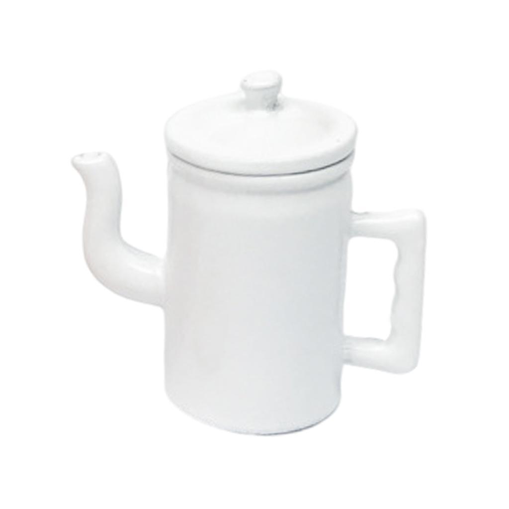 1/12 Doll House Miniature Alloy Kettle Pot Baby Doll Kitchen Bedroom Accs