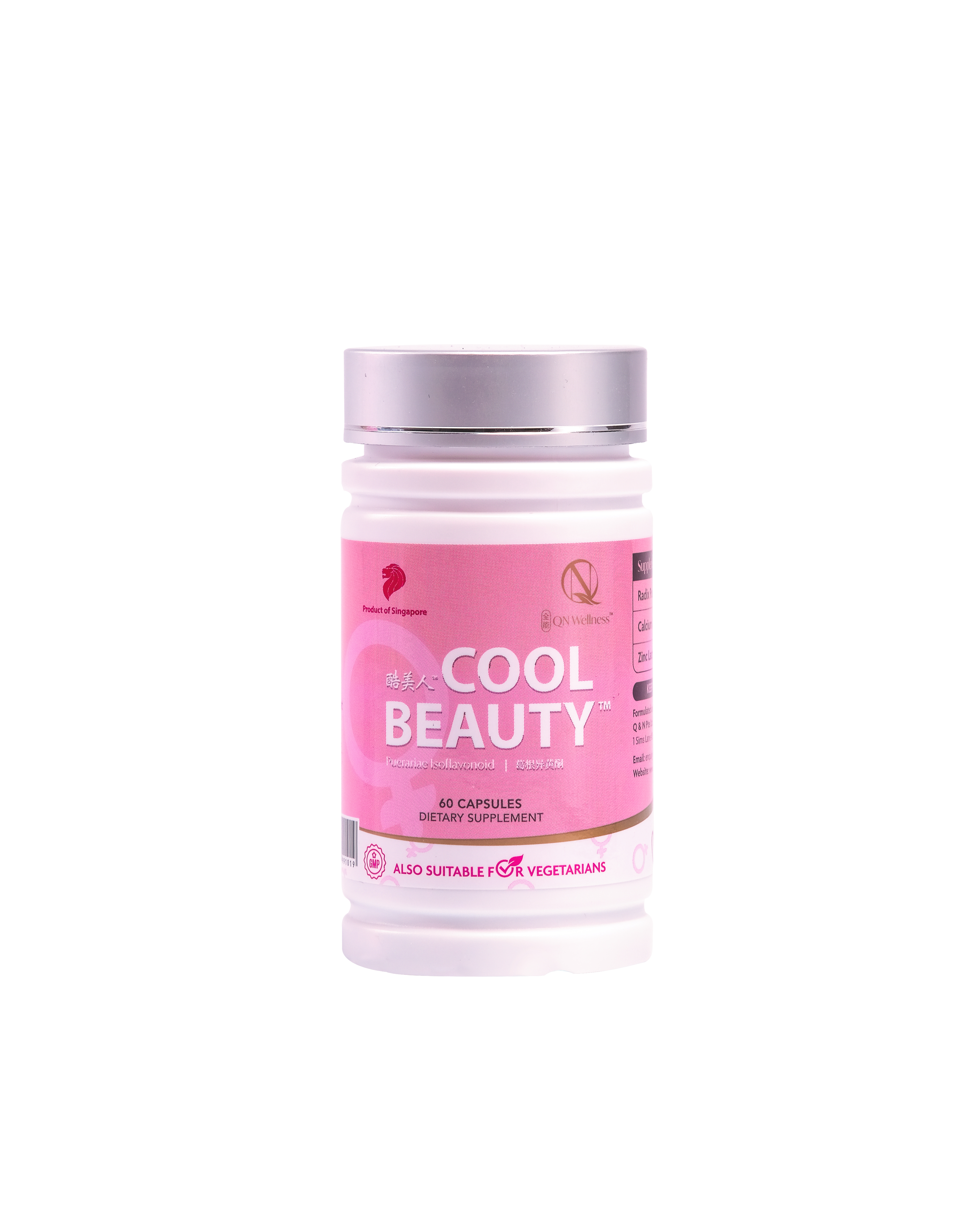 Viên Uống Bổ Sung Cho Nữ Giới Cool Beauty QN Wellness Chiết Xuất Cây Dong Riềng, Giúp Làn Da Khỏe Mạnh, Hỗ Trợ Giấc Ngủ Ngon, Duy Trì Sức Khỏe Xương Khớp, Cải Thiện Trao Đổi Chất - Hộp 60 Viên