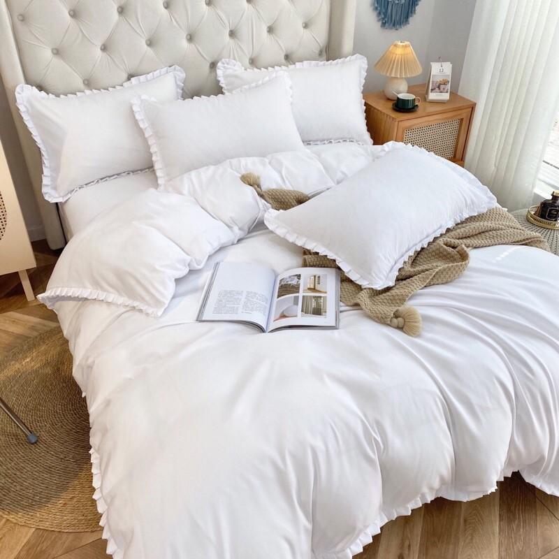 Bộ chăn ga gối cotton TC bèo 4 món