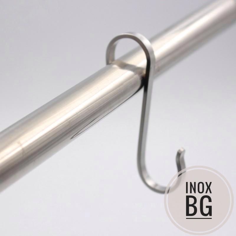 Móc treo đồ chữ S lồng ống inox phi 19,25,32,35,38