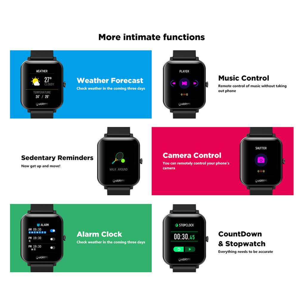 1.54inch IP67 Bluetooth 60+ Watch Faces Smartwatch Smart Watch  Blue