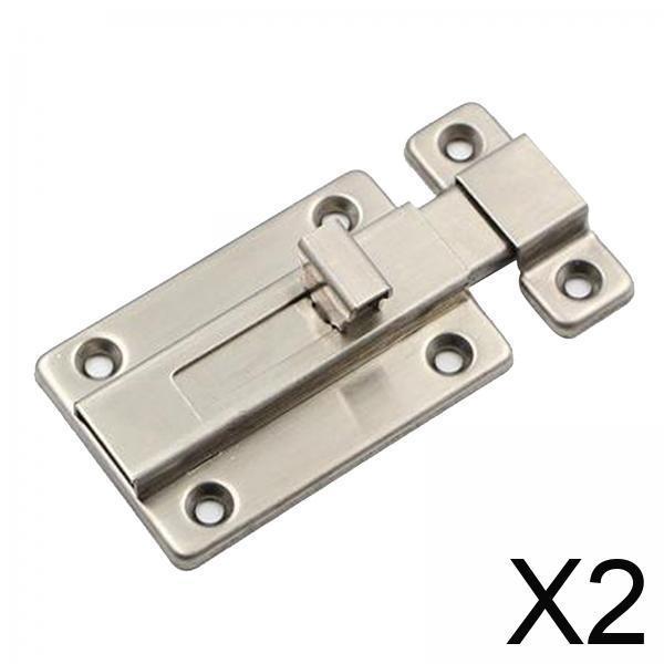 2xHeavy Duty Door Security Slide Latch Lock with Screws 2inch