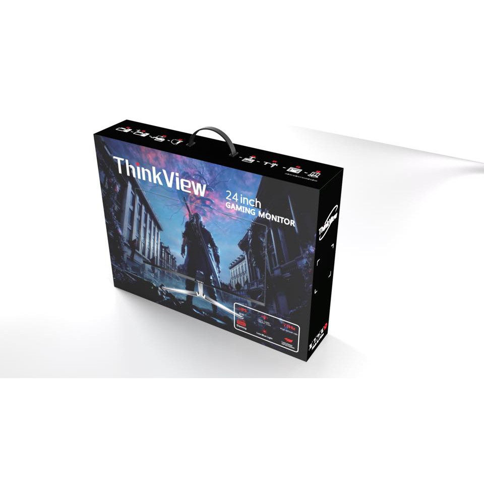 Màn Hình ThinkView G240 24inch không viền FullHD 4ms 75Hz IPS - Hàng Chính Hãng