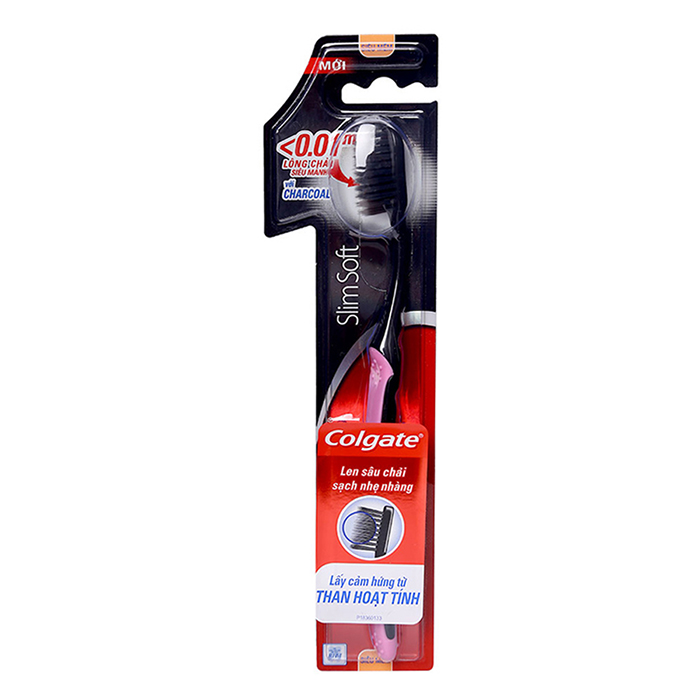 Bàn Chải Đánh Răng Colgate Slimsoft Charcoal Siêu Mềm Mảnh