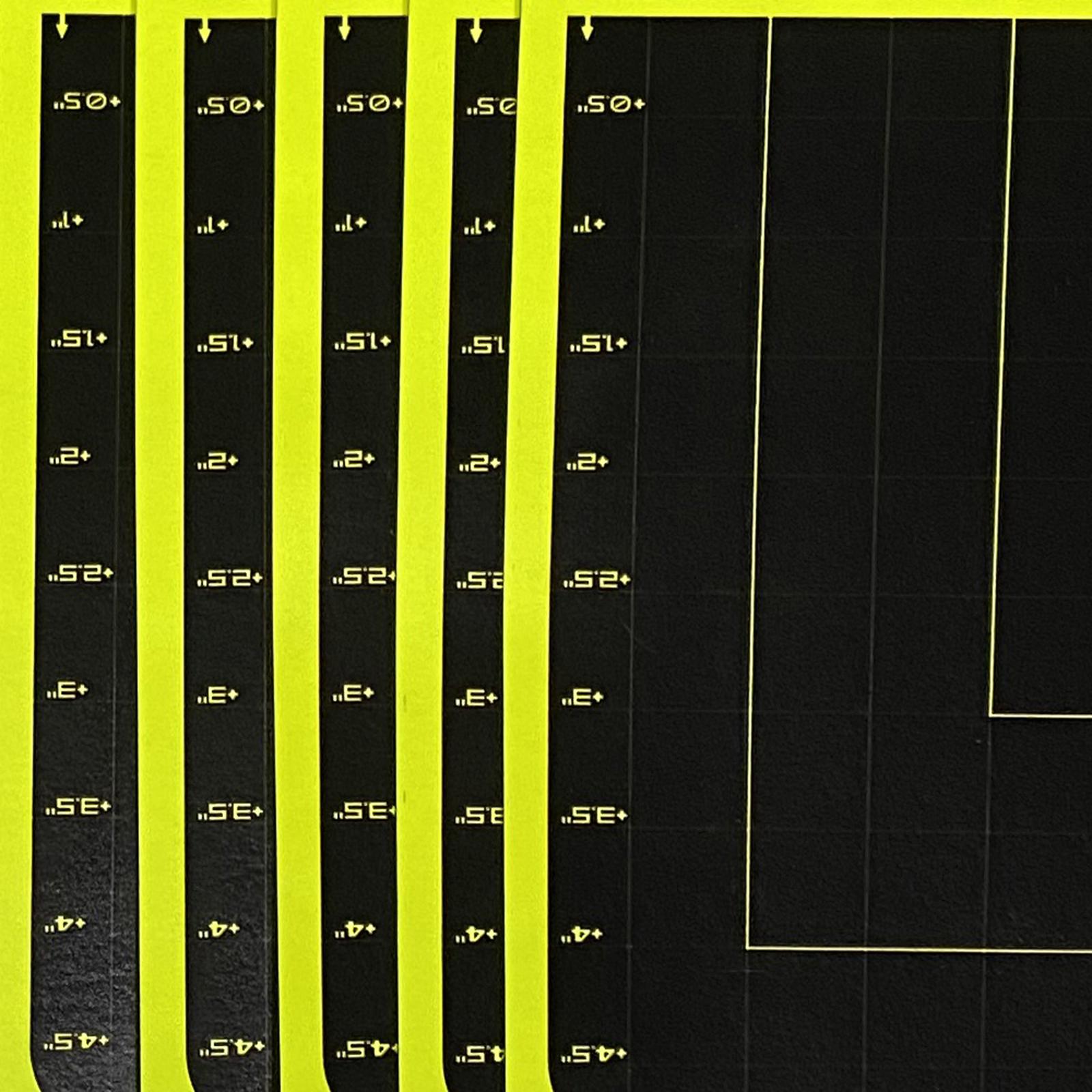 10 Sheets 25cm Shooting Targets Adhesive Splatter Paper Glow Gun Shots Exercises