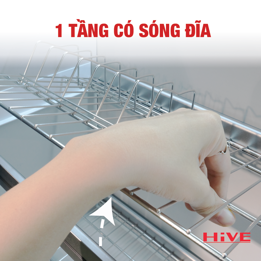 KỆ CHÉN BÁT CỐ ĐỊNH PREMIUM TREO TỦ BẾP