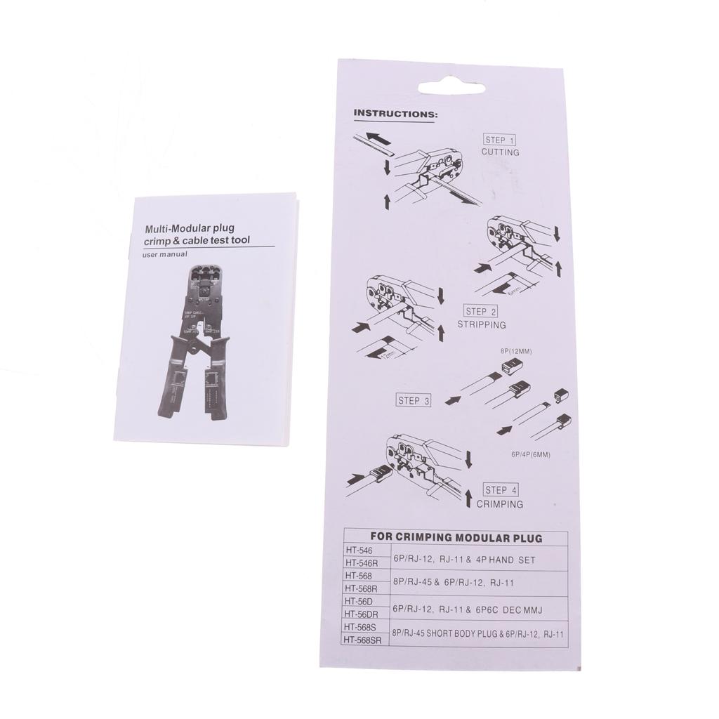 6P 8P Network Cable Crimper Tool RJ11 LAN Ethernet Pliers Crimping Tool