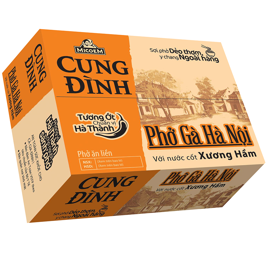 Thùng Phở Gà Hà Nội Micoem Cung Đình (30 Gói)