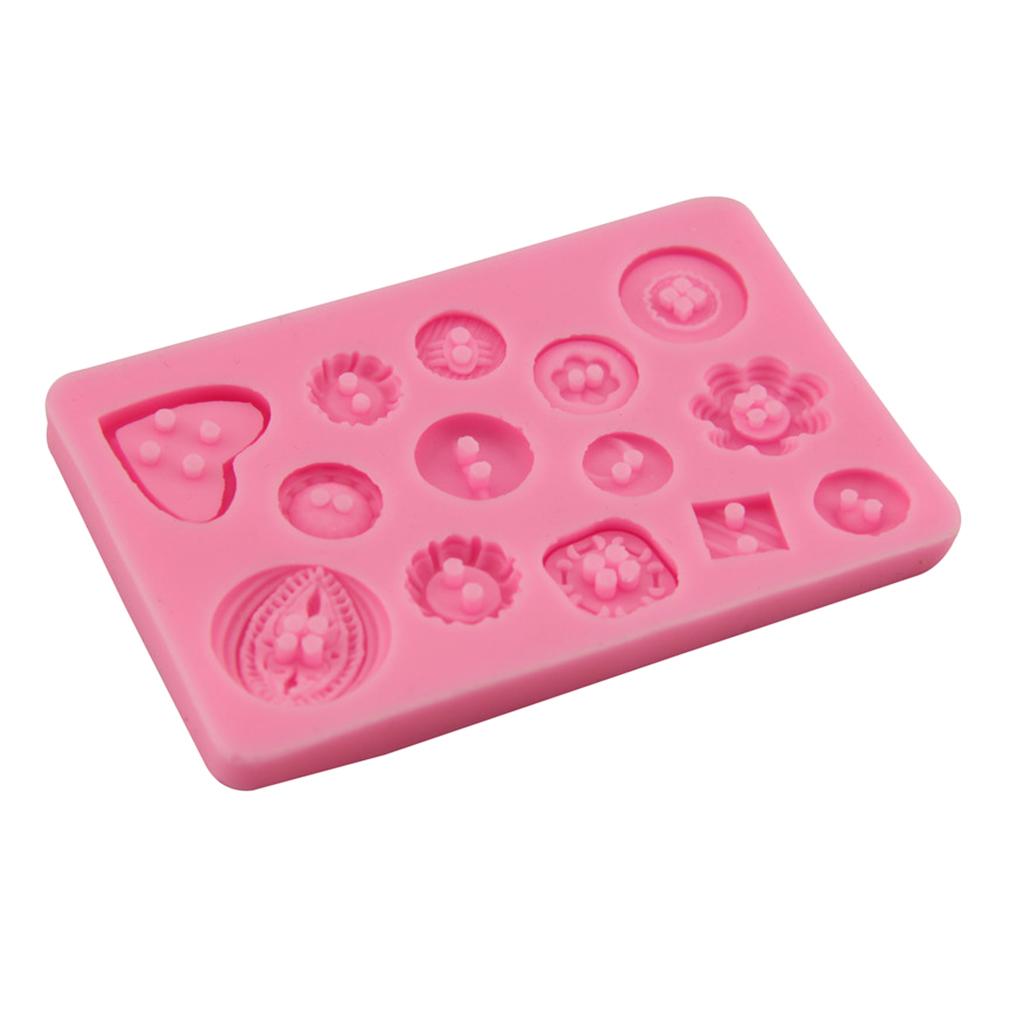 1 Set Floral Button Silicone DIY Jewelry Mold Resin Mould Baking Shape Mould