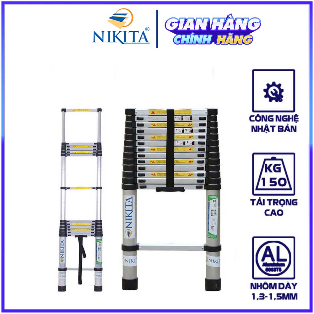 Thang nhôm rút đơn Nikita R54