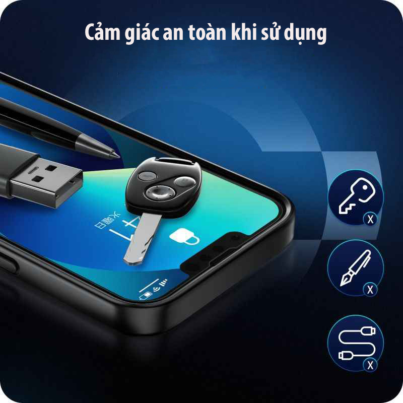 Kính cường lực iPhone 13 MINI [kính trong suốt] chống xước chống bám vân tay độ cứng cao 9h cho iphone 13 MINI  [Hàng chính hãng] [GAERU