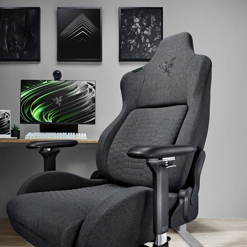 Ghế Gaming Razer Iskur – Dark Gray Fabric - Hàng Chính Hãng