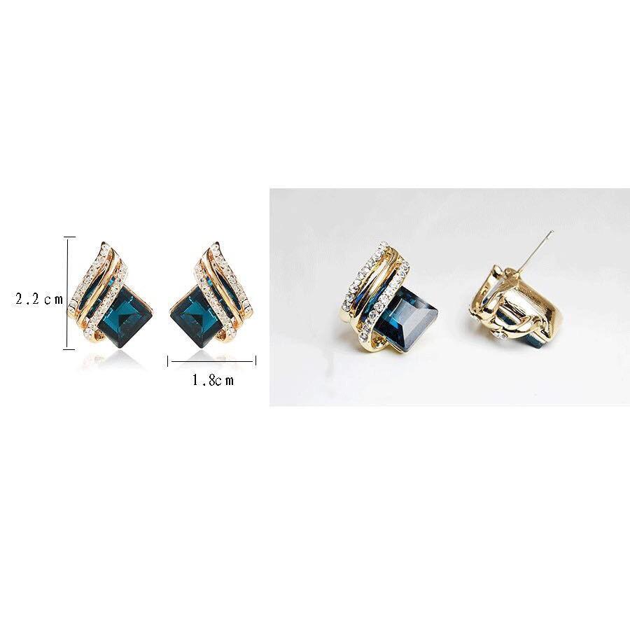 Khuyên tai hàn quốc Rhinestone