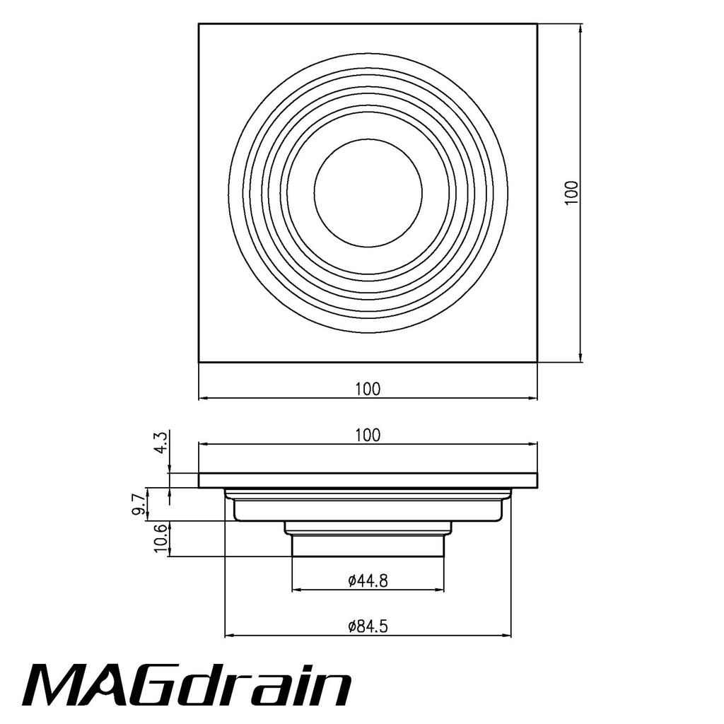 THOÁT SÀN NGĂN MÙI MÁY GIẶT MAGDRAIN CC13-Q