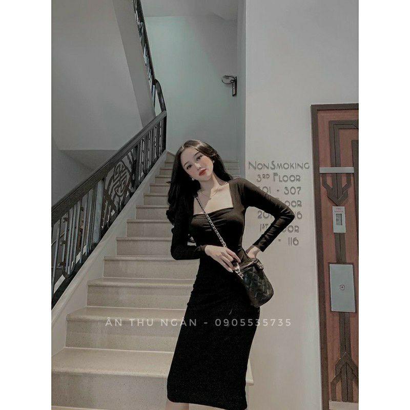 Đầm ĐEN THẮT NƠ LƯNG XINH XẮN