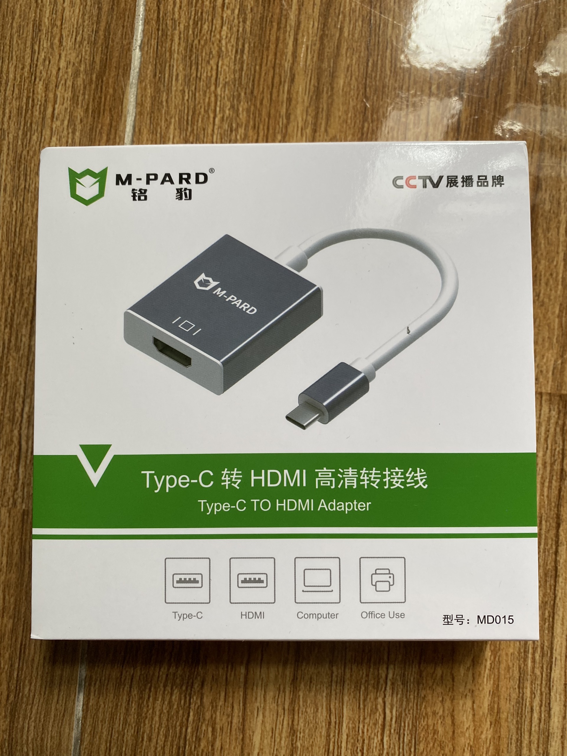 Cáp chuyển đổi Type C to HDMI M-pard MD015 Kết nối Laptop USB-C với Máy Chiếu - Hàng Nhập Khẩu