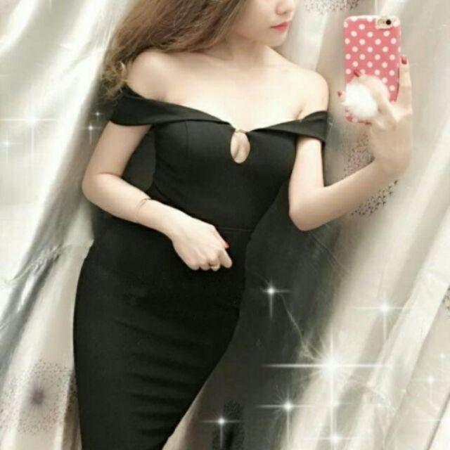 Đầm bẹt vai giọt nước