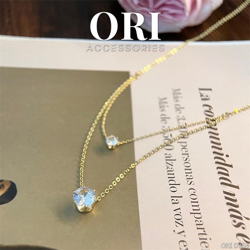 Dây chuyền nữ mặt đá Emma thời trang cá tính ORI ACCESSORIES D154