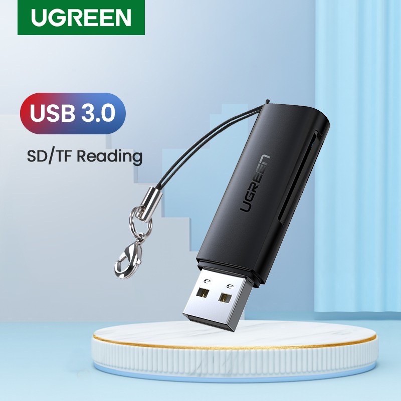 Đầu đọc thẻ nhớ SD/TF USB 3.0 Ugreen 60722 - Hàng chính hãng