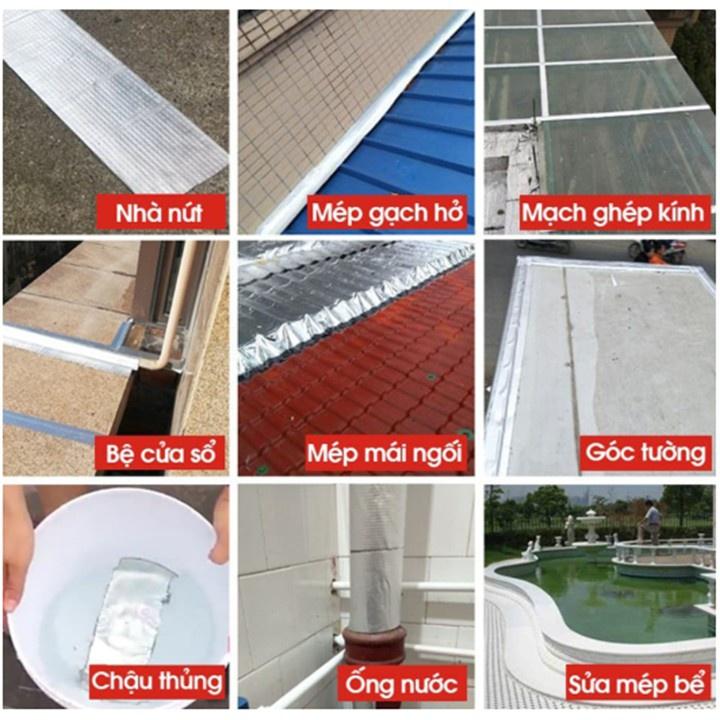 Băng keo chống thấm x2000 Nhật Bản chống thấm dột, dán tường, dán mái tôn, dán ống nước