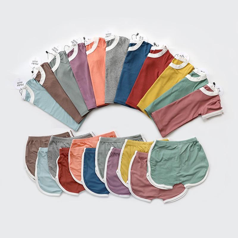 Bộ Cộc Tay, Bộ Viền Thun Tăm Minkymom 2021