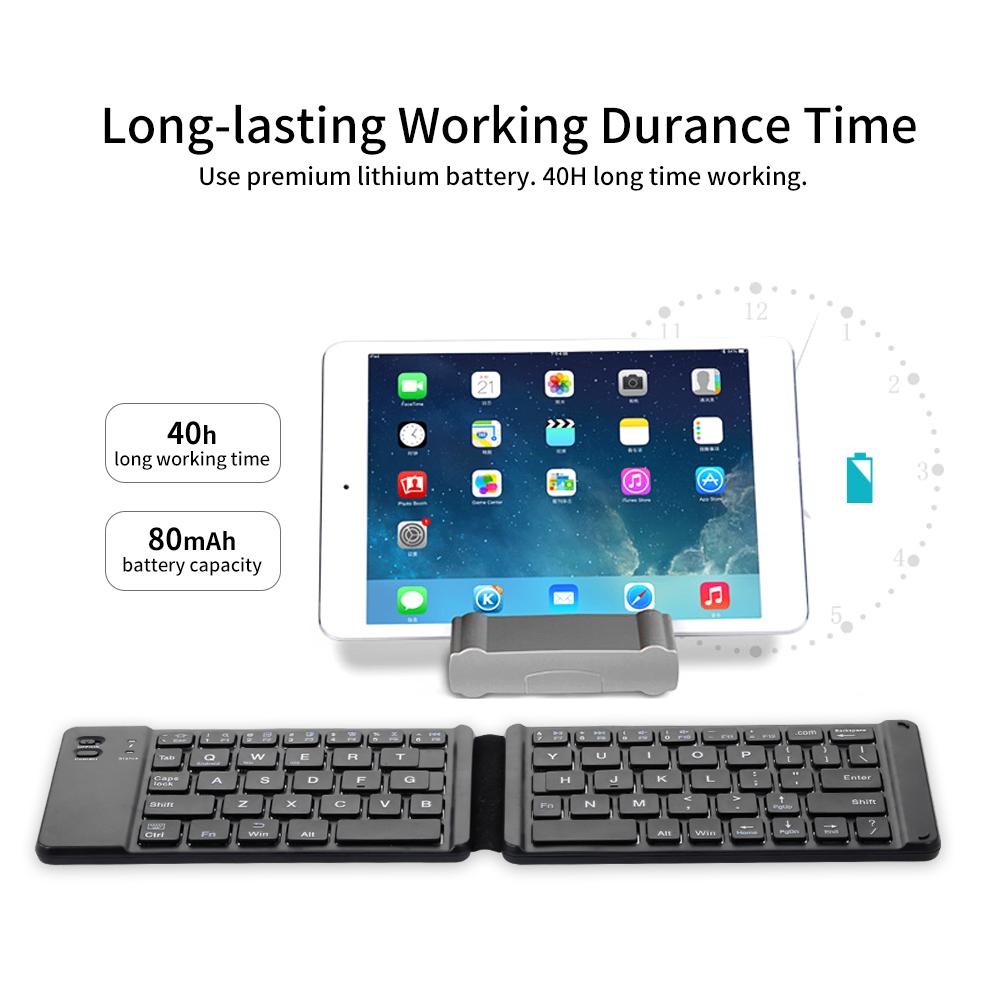 Bàn phím có thể gập lại kích thước đầy đủ thay thế cho iOS Điện thoại thông minh Android Máy tính bảng Windows