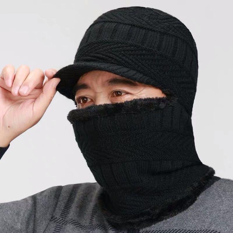 Mũ len cho ông cho bố, mũ len nót nỉ dày siêu ấm,mũ nam trung niên phong cách hàn quốc