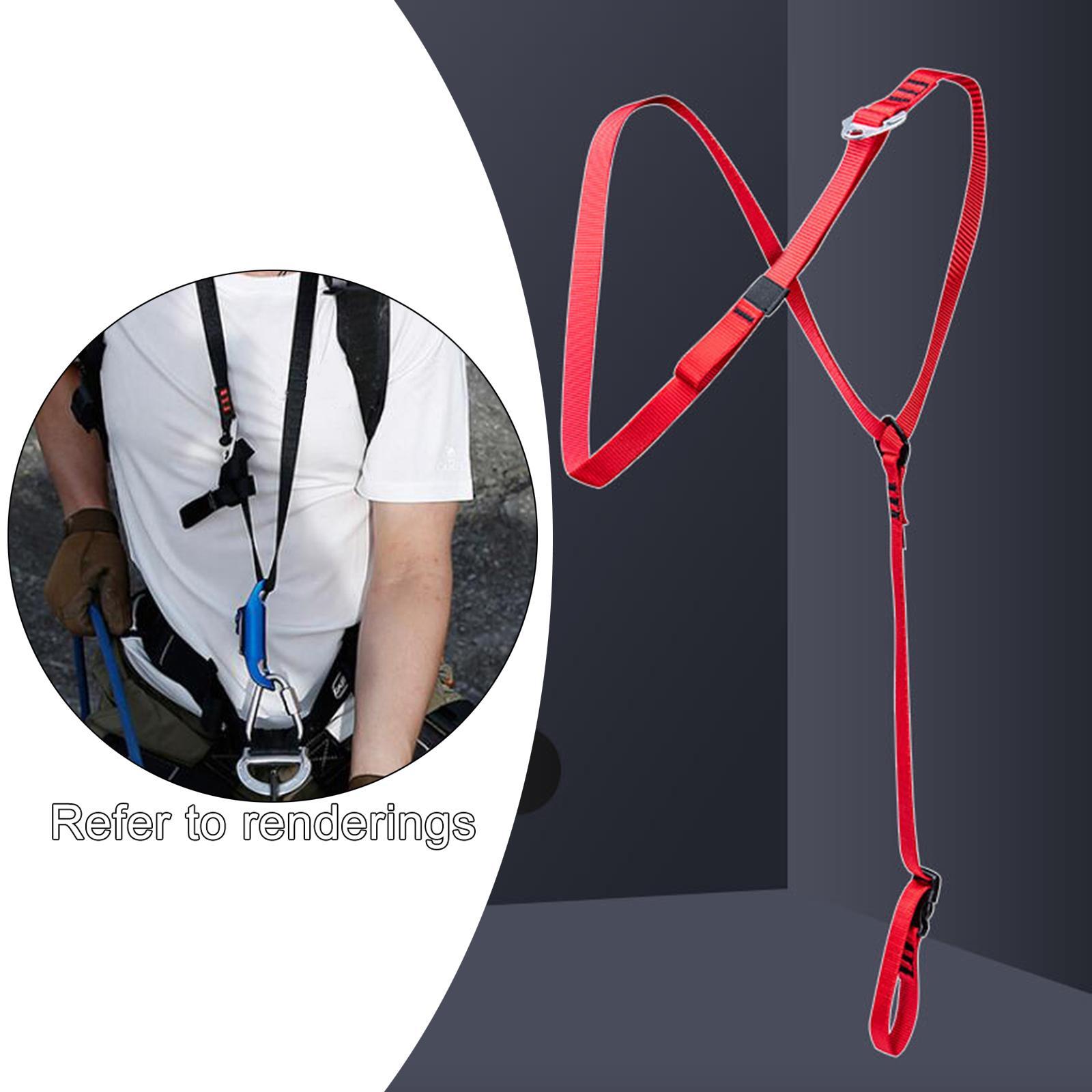 Climbing Chest Ascender Caving Survival Shoulder Strap Aider