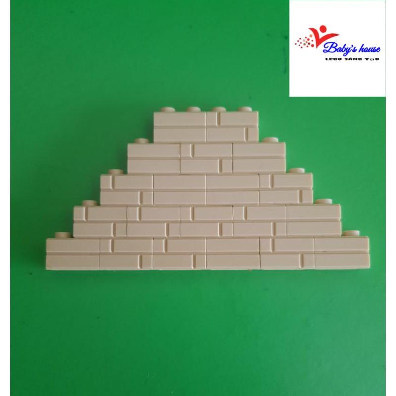 Combo 20 gạch tường 1×2 cao 3cm - Phụ kiện Moc