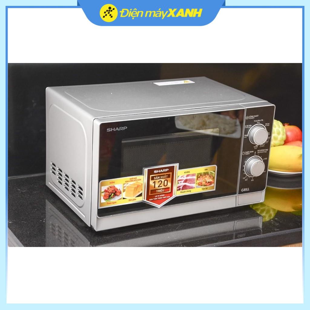 Lò vi sóng có nướng Sharp R-G222VN-S 20 lít - Hàng Chính Hãng