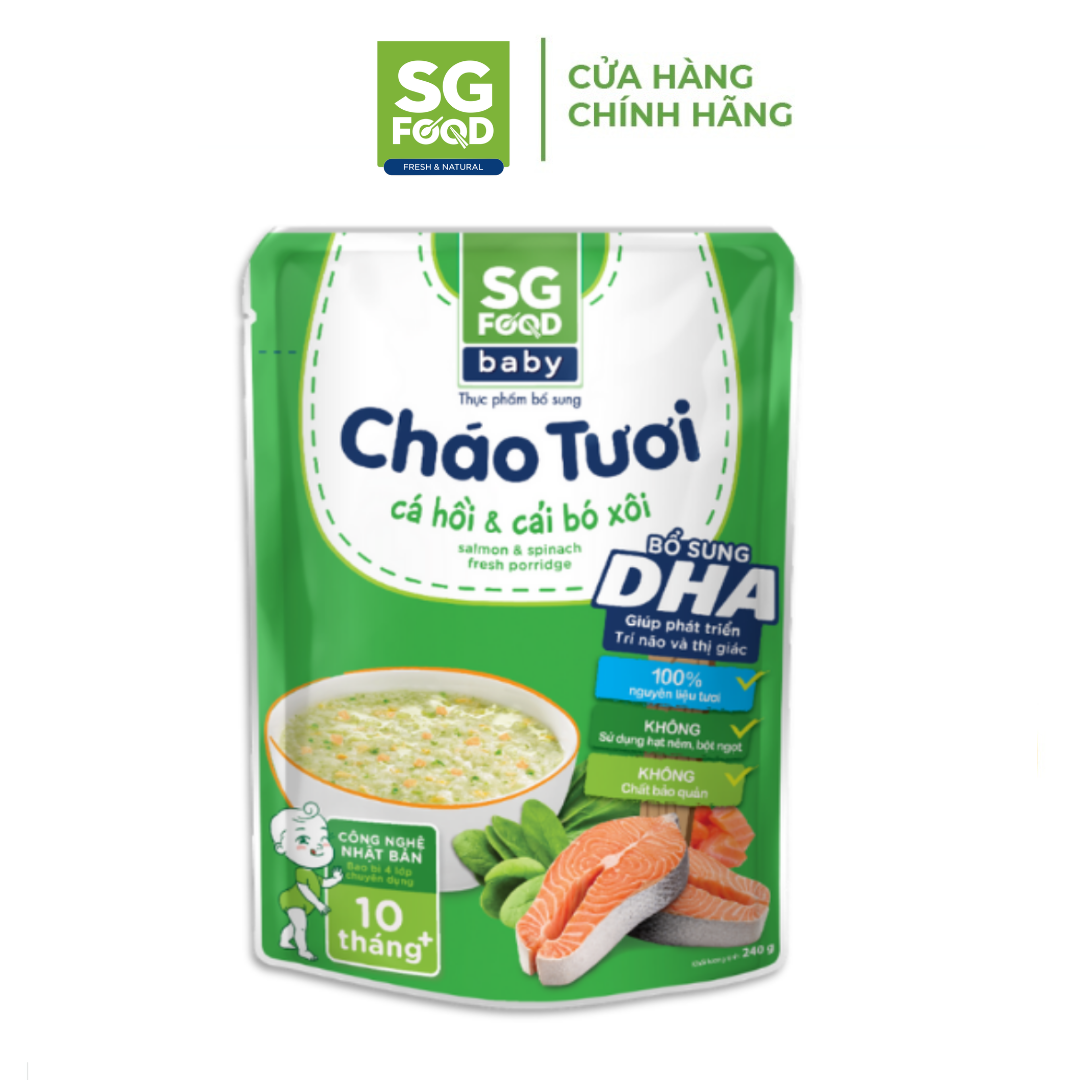 Lốc 61 - Combo 6 Cháo Tươi Baby Sài Gòn Food 240G