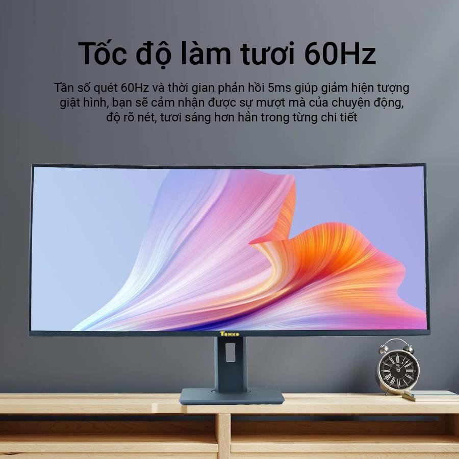 Màn hình TOMKO GE388Q 38_ Full 3 viền Màn cong 4K 60Hz - Hàng Chính Hãng Tomko