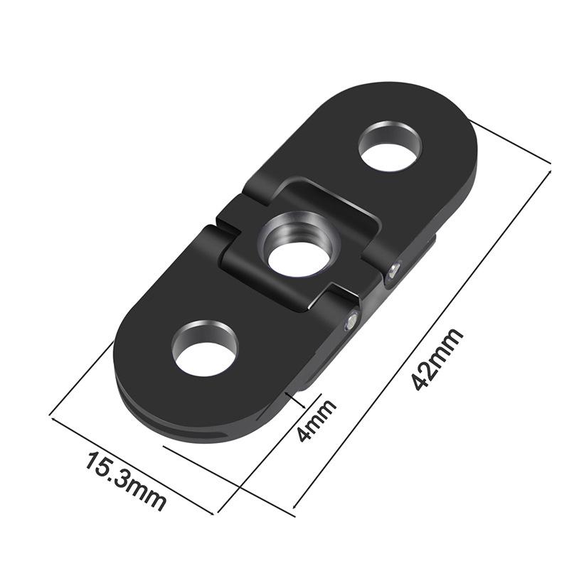 Các ngón tay gấp thay thế cho GoPro Hero11/10/9/8 Bộ điều hợp nam châm với cổng kết nối chân máy 1/4 để xử lý nhà ở Monopod