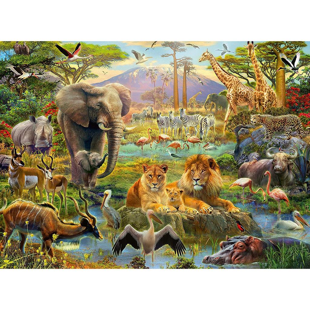 Xếp hình puzzle Animals of the Savanna 200 mảnh RAVENSBURGER RV128914