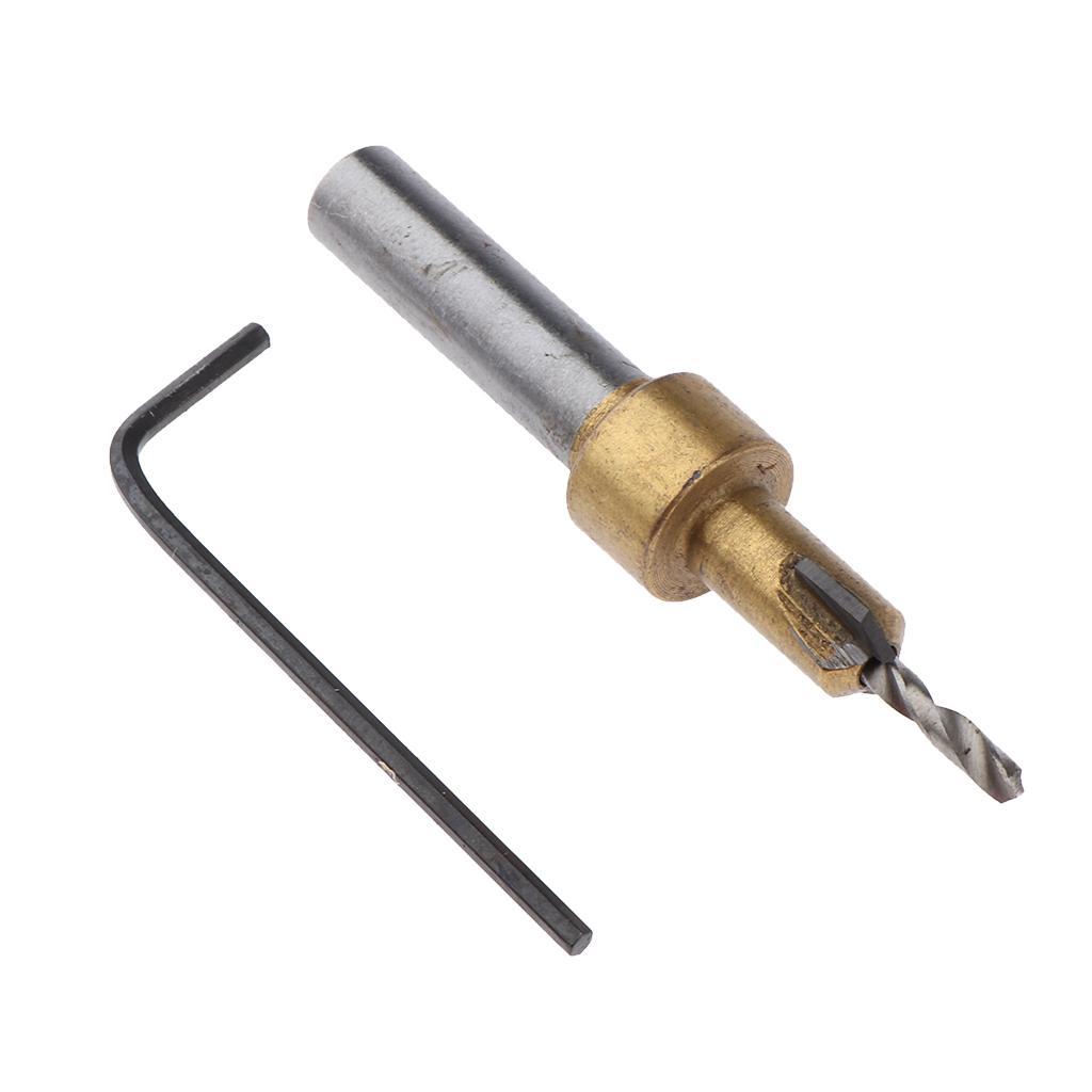 8mm  High- Countersink Drill Bit with  Key  DIY, 7 Sizes
