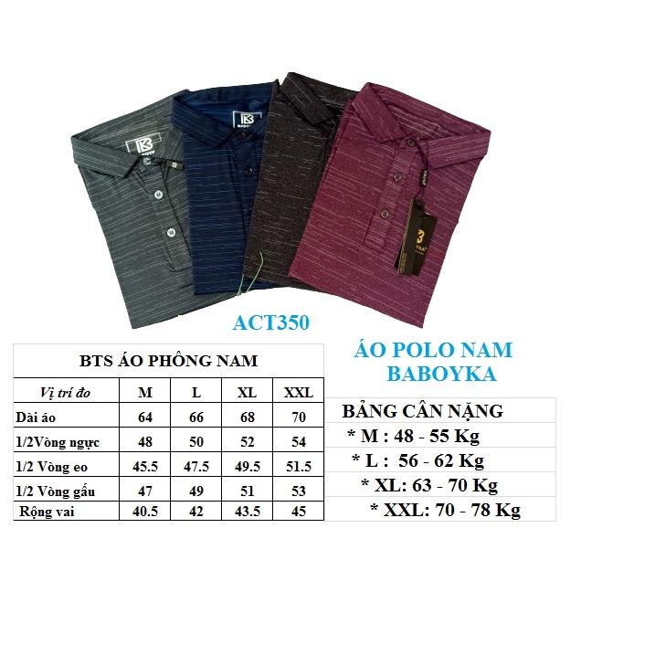 Áo Polo Nam Chất Cotton Lạnh Pha Xước Mới Lạ Logo Thương Hiệu BABOYKA Phong Cách Trẻ Trung 