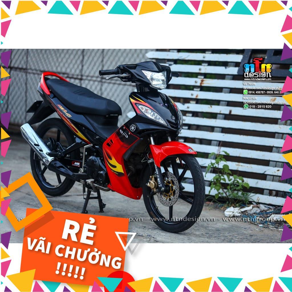 Tem Rời Exciter 2009 Mẫu Lửa Đỏ Vàng Đen