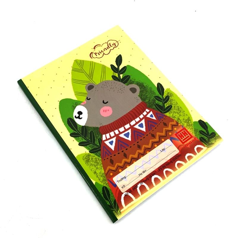 Combo 5 Vở Class Friendly Animal - 5 Ô Ly 96 Trang ĐL 100g/m2 - Hồng Hà 0420 (Mẫu Màu Giao Ngẫu Nhiên)