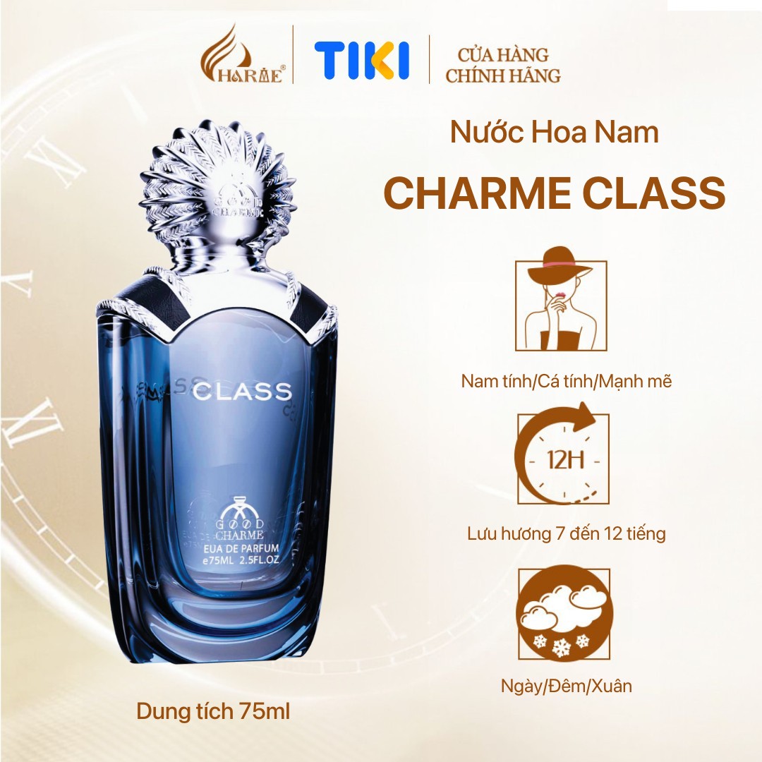 Nước Hoa Cao Cấp GOOD CHARME CLASS 75ML Đẳng cấp quý tộc dành cho phái mạnh