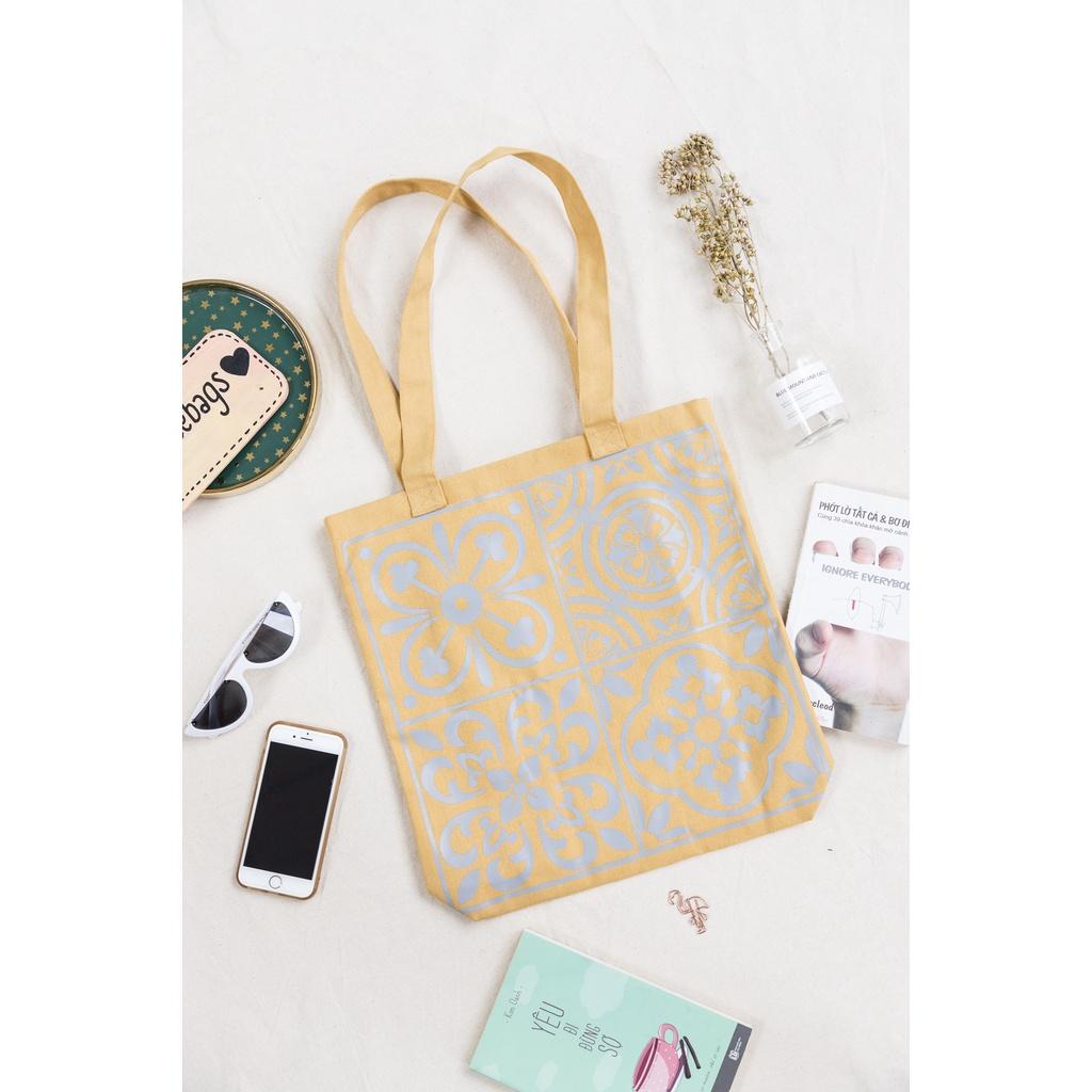 Túi Tote Vải Canvas In Họa Tiết Đeo Vai / Chéo / 2in1 - May's Tote Bags