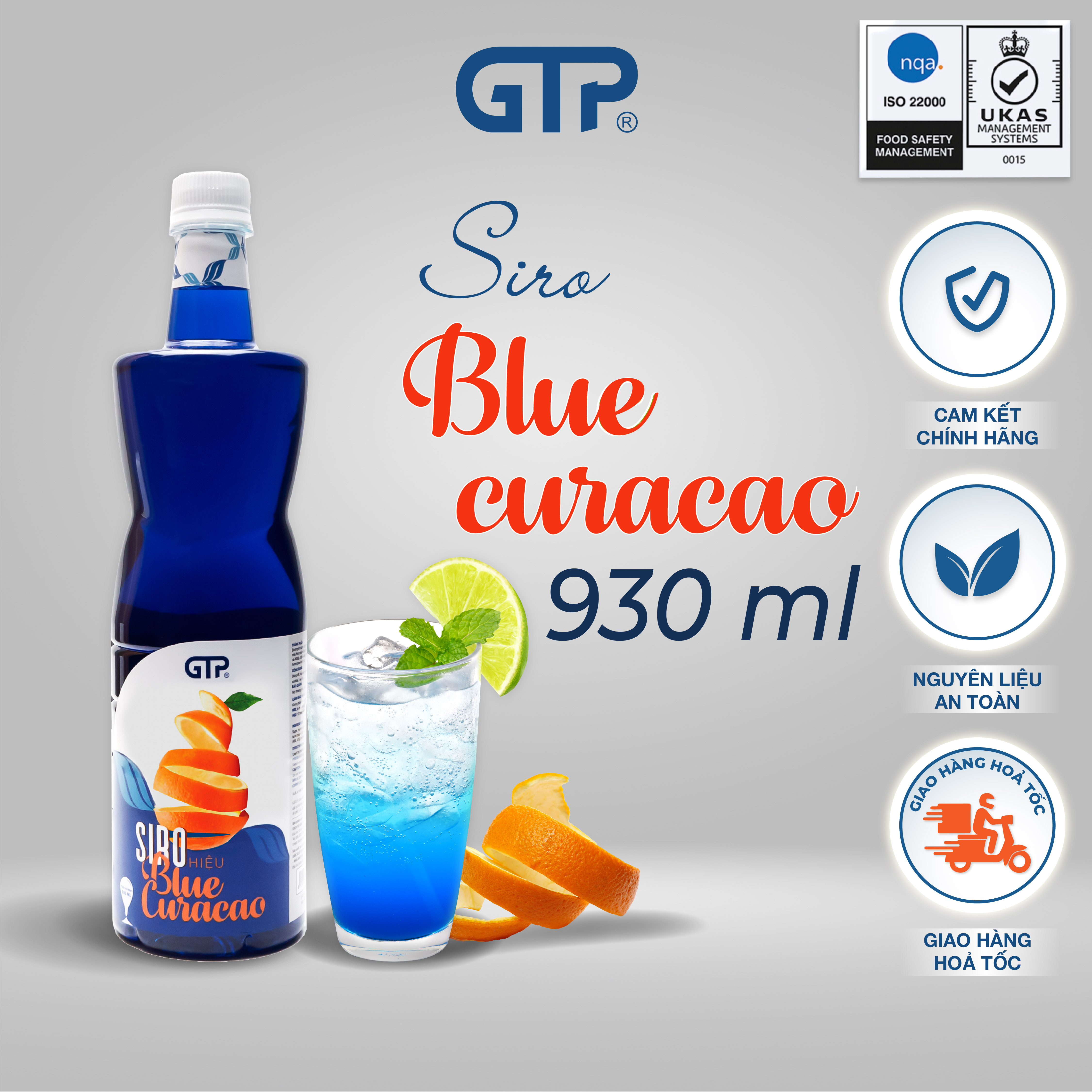Siro Gtp Hương Caramen Blue Curacao - Curacao