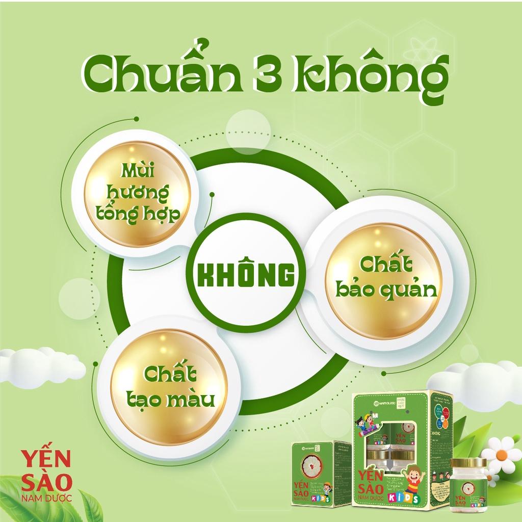 Sét Yến sào Nam Dược Kids - Tổ yến chưng đường phèn - Lysine & taurine tăng sức đề kháng, bổ sung dưỡng chất cho trẻ.