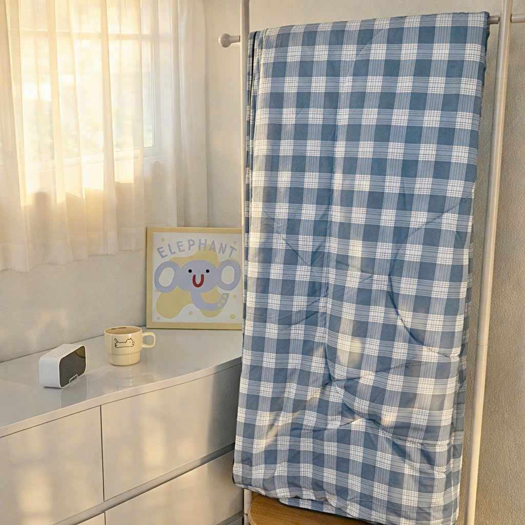 Chăn Mùa Hè Caro Gingham Hàn Quốc 200x230cm – Chăn Mỏng Mềm Mịn Thoáng Mát Decor Phòng Ngủ - HÀNG CHÍNH HÃNG MINIIN