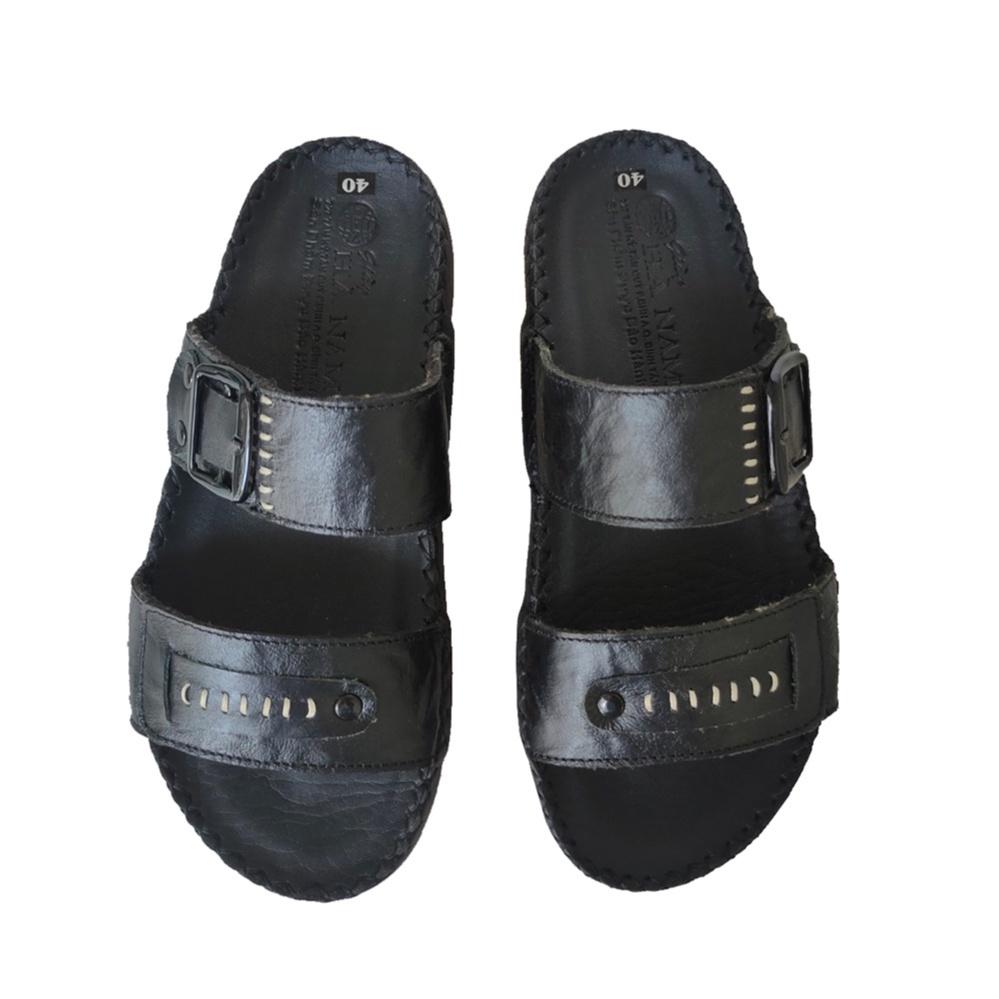 Dép Nam Quai Ngang HÀ NAM Da Bò Thật Cao Cấp DNA2169c