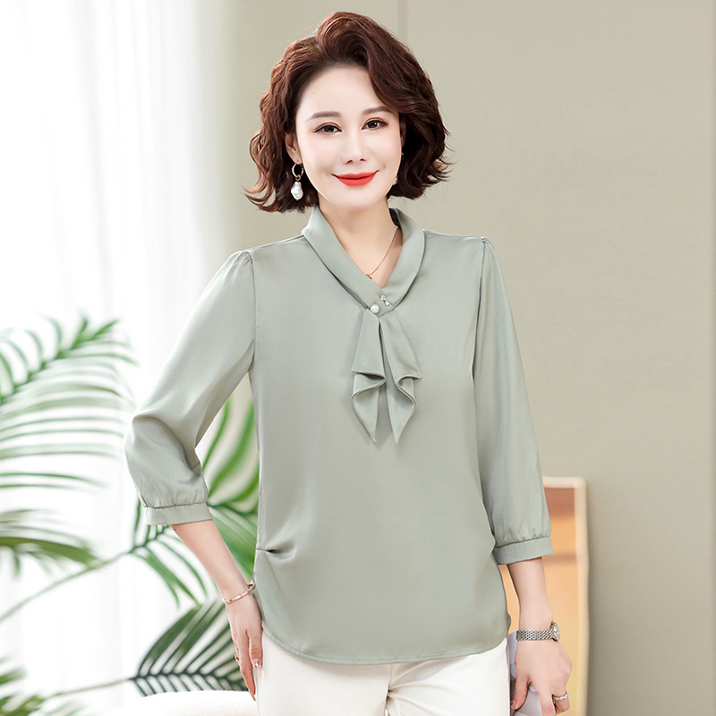 Áo Sơ Mi Tay Lỡ Trung Niên Sang Trọng SM101 - Hàng Quảng Châu Cao Cấp