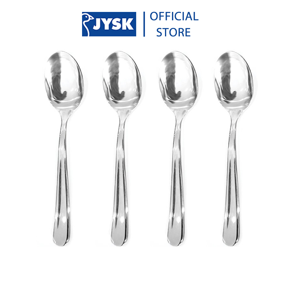 Bộ 4 thìa cà phê | JYSK nID | inox 304 | 13cm