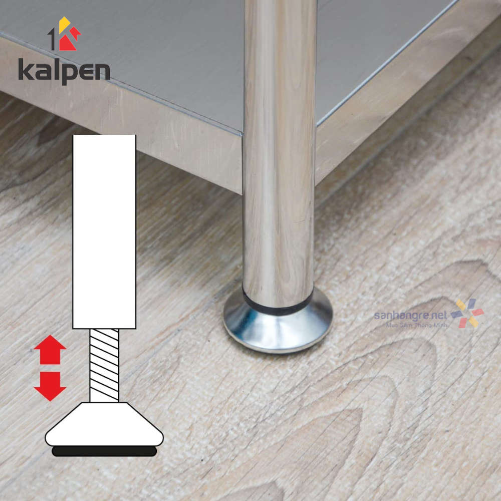 KỆ INOX Nhà Bếp Để Đồ Đa Năng 3 Tầng 4 Tầng 5 Tầng Thông Minh Kalpen,KIN