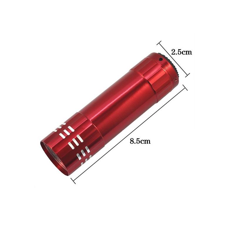 Đèn pin mini 9 bóng LED sử dụng pin AAA