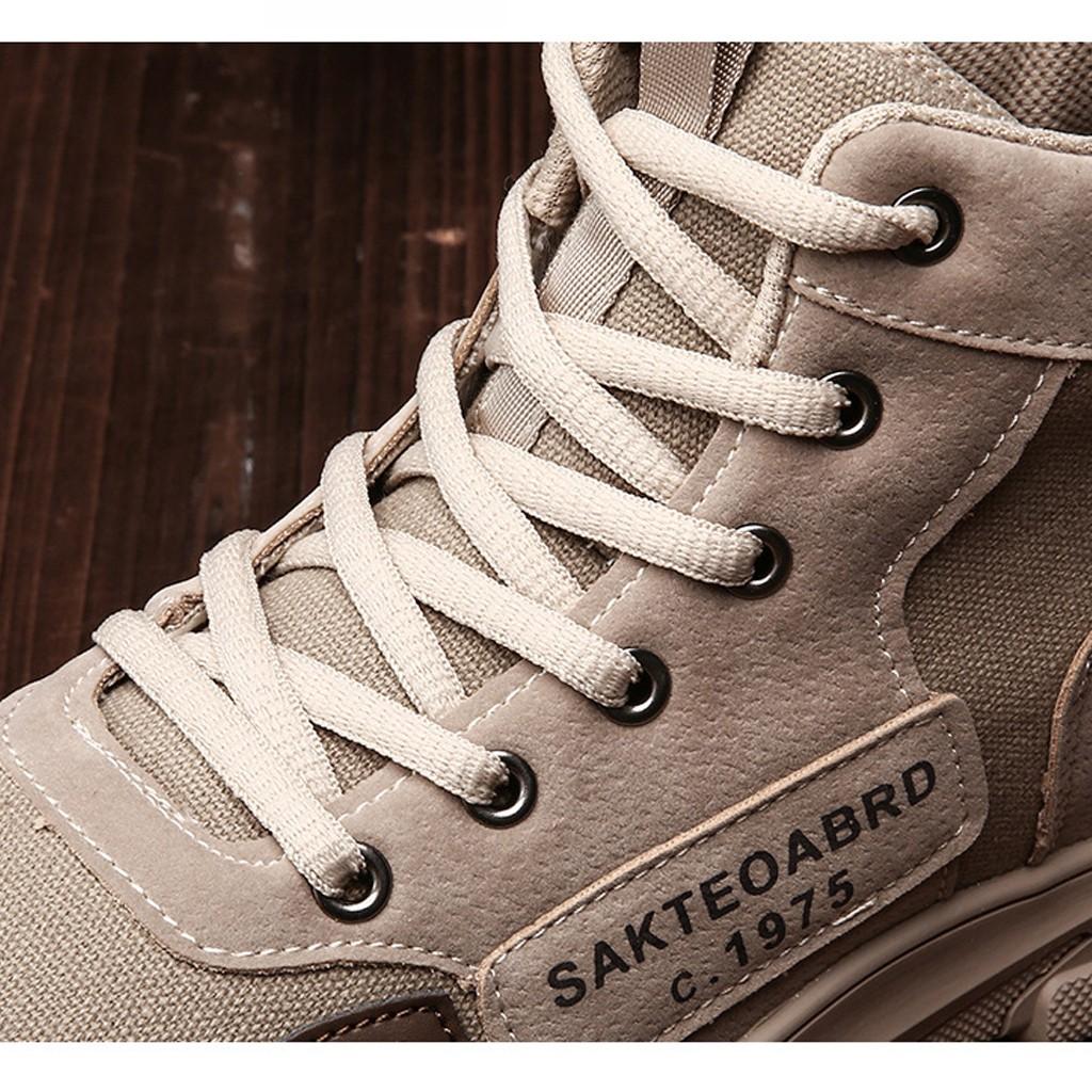 Giày Sneaker Nam TKTMS38 Giày Thể Thao Nam Kiểu Bốt  Thoáng Khí  Cực Kì Êm Chân Size